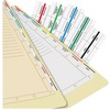 Tabbies Medical Chart Index Divider Sheets - Blank Tab(s) - 7 Hole Punched - White Divider - White Tab(s) - Punched - 400 / Box