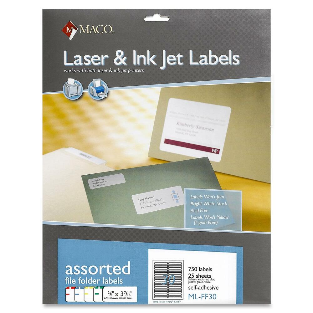 Wholesale Savings on Maco File Folder Labels