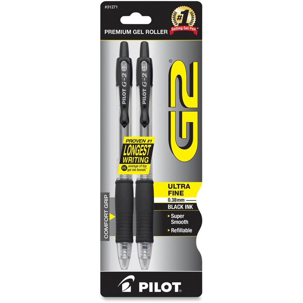 Pilot pen g2 Gel Black uf 2шт (072838312716)