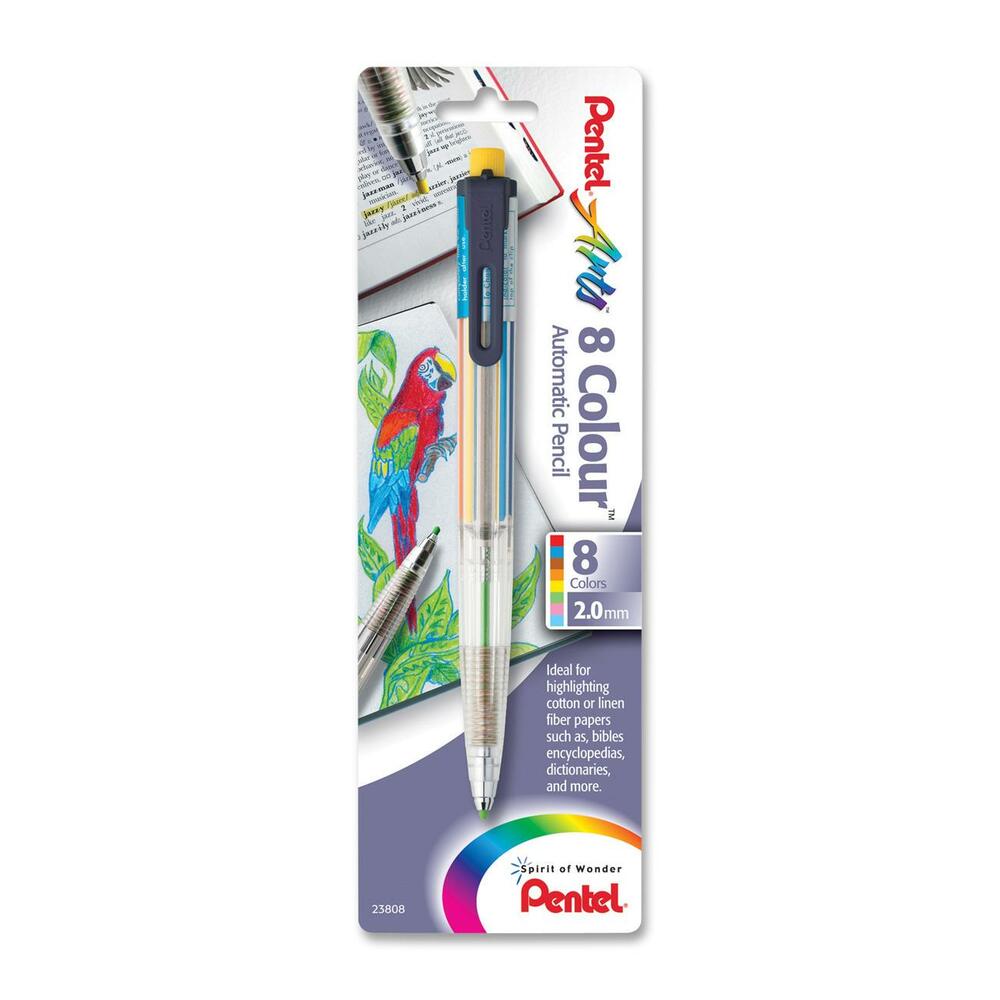 Pentel Arts 8 Color Lead Antimicrobial Pencil