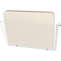 Deflecto Unbreakable DocuPocket - 1 Pocket(s) - 1 Compartment(s) - 6.5" (165.10 mm) Height x 14.5" (368.30 mm) Width x 3" (76.20 mm) Depth - Unbreakable - Clear - Plastic - 1 Each