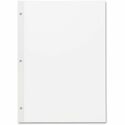 Sparco Unruled Filler Paper - 100 Sheets - Plain - Unruled Margin - 20 lb Basis Weight - Letter - 8 1/2" x 11" - White Paper - Subject, Reinforced Edges - Recycled - 100 / Pack