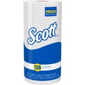 Scott Kitchen Roll Towels - 1 Ply - 11" x 8.8" - 128 Sheets/Roll - White - 1 / Roll