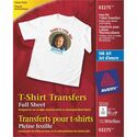 Avery T-Shirt Transfersfor Inkjet Printers - Letter - 8 1/2" x 11" - Matte - 12 / Pack - Printable, Easy Peel, Die-cut, Long Lasting, Crack Resistant