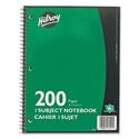 Hilroy Executive Coil One Subject Notebook - 200 Sheets - Wire Bound - 8" x 10 1/2" - Assorted Paper - Subject - 1Each