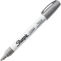 Sharpie Oil-Based Paint Marker - Medium Point - Medium Marker Point - Silver Oil Based Ink - 1 Each