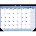 Blueline® Monthly Desk/Wall Calendars - Monthly - 1 Year - January 2022 till December 2022 - 1 Month Single Page Layout - 21 1/4" x 16" Sheet Size - Desk Pad - White - Paper - Hanging Loop, Tear-off - 1 Each