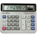 Victor 12-digit XL LCD Desktop Calculator - Independent Memory - 12 Digits - LCD - Battery/Solar Powered - 7.5" x 6" x 1.6" - 1 Each