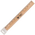 Business Source 12" Imperial Wood Ruler - 12" Length - 1/16 Graduations - Imperial Measuring System - Wood - 1 Each - Brown