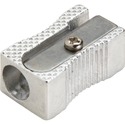 Integra Aluminum Pocket Pencil Sharpener - 1 Hole(s) - Aluminum - Silver - 1 Each