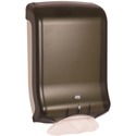 TORK Multifold/C-Fold Hand Towel Dispenser Smoke H2/H25 - Multifold, C Fold Dispenser - 18" (457.20 mm) Height x 11.75" (298.45 mm) Width x 6.25" (158.75 mm) Depth - Plastic - Smoke, Translucent - Durable, Key Lock, Hygienic, Break Resistant, Easy to Clean, Refillable, Translucent, Centrefeed, Foldable - 1 Pack