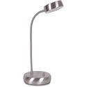 Evolution Lighting Gooseneck LED Desk Lamp - LED Bulb - Brushed Steel - 200 lm Lumens - Desk Mountable