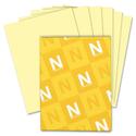 Exact Index Copy Paper - Canary - Letter - 8 1/2" x 11" - 90 lb Basis Weight - Smooth - 250 / Pack - Acid-free, Heavyweight - Canary