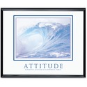Advantus Decorative Motivational Attitude Poster - 30" (762 mm) Width x 24" (609.60 mm) Height - Black Frame