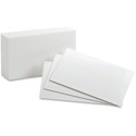 Oxford Blank Index Cards - 5" x 8" - 85 lb Basis Weight - 100 / Pack - SFI
