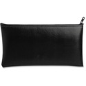 MMF Zipper Top Wallet Bags - 11" (279.40 mm) Width x 6" (152.40 mm) Length - 16 mil (406 Micron) Thickness - Black - Vinyl - 1Each - Multipurpose