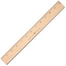 Westcott 12" Dual-Sided Inches/Metric Wood Ruler