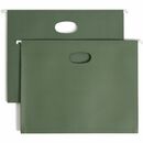 Smead Hanging File Pockets, 3-1/2 Inch Expansion, Letter Size, Standard Green, 10 Per Box (64220)