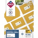 MACO White Laser/Ink Jet Shipping Label