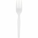 Genuine Joe Heavyweight White Plastic Forks