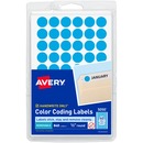 Avery&reg; Dot Stickers, 1/2" Diameter, Light Blue, 840 Total (5050)