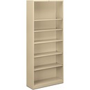 HON Brigade Steel Bookcase | 6 Shelves | 34-1/2"W | Putty Finish