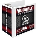 Samsill Durable View 6 Inch D-Ring Binder - White