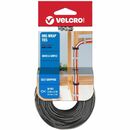 VELCRO® ONE-WRAP Thin Ties 15in x 1/2in Ties Gray & Black 30 ct