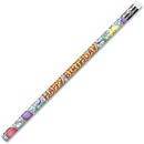 Moon Products Happy Birthday Design No. 2 Pencils
