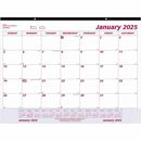 Brownline Vinyl Strip Monthly Desk Pad