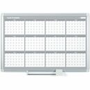 MasterVision 48" 12-month Calendar Planning Board