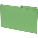 Basics® Coloured Reversible File Folders Legal Green 100/box