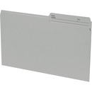 Basics® Coloured Reversible File Folders Legal Grey 100/box