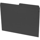 Basics® Coloured Reversible File Folders Letter Black 100/box