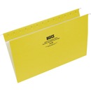 Basics® Coloured Hanging Folders Legal Yellow 25/box