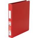 Basics® D-Ring Binder 1" Red