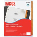Basics&reg; Printed Tab Indexes A-Z Letter Yellow