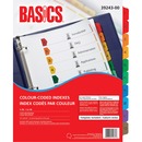 Basics&reg; Colour-Coded Indexes 1-10, 4 sets/pkg