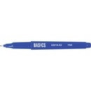 Basics® Nylon Tip Markers Fine Tip Blue 12/box