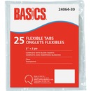 Basics® Flexible Tabs 2" Clear 25/pkg
