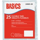 Basics® Flexible Tabs 3-1/2" Clear 25/pkg