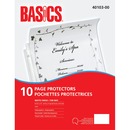 Basics® Page Protectors 3 mil Matte Letter 10/pkg