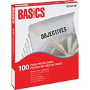 Basics® Page Protectors 3 mil Clear Letter 100/box
