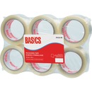 Basics® Packaging Tape 48 mm x 100 m Clear 6/pkg