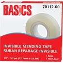 Basics® Invisible Mending Tape Refill 1/2" (12.7 mm x 32.9 m)
