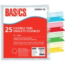 Basics&reg; Flexible Tabs 2" Assorted Colours 25/pkg