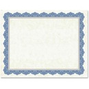 Geographics Drama Blue Border Blank Certificates