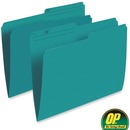 OP Brand 1/2 Tab Cut Letter Recycled Top Tab File Folder