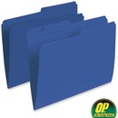 OP Brand 1/2 Tab Cut Letter Recycled Storage Folder