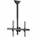 StarTech.com Ceiling TV Mount - 1.8' to 3' Short Pole - 32 to 75" TVs with a weight capacity of up to 110 lb. (50 kg) - Telescopic pole can extend from 22" to 33.5" (560 to 910 mm) - Ceiling mount swivels +60 /-60 degrees to adjust to your ceiling - Swivel the display +180 /-180 degrees around the pole - Tilts